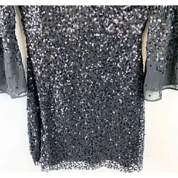 French Connection Womens Cellienne Sequined Cocktail and Party Dress 6 - Picture 14 of 16